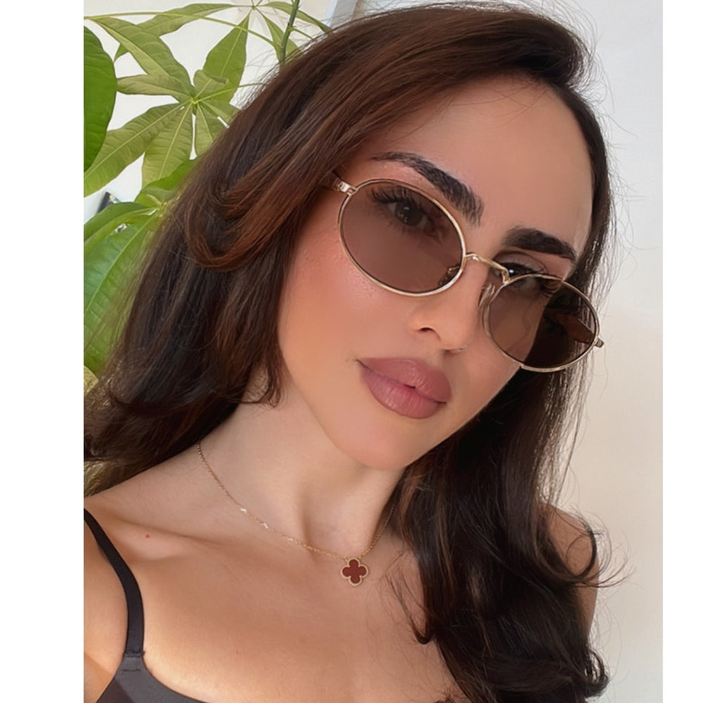 NEW Prada PR65ZS Oval Sunglasses in Gold Purple - Picture 1 of 8